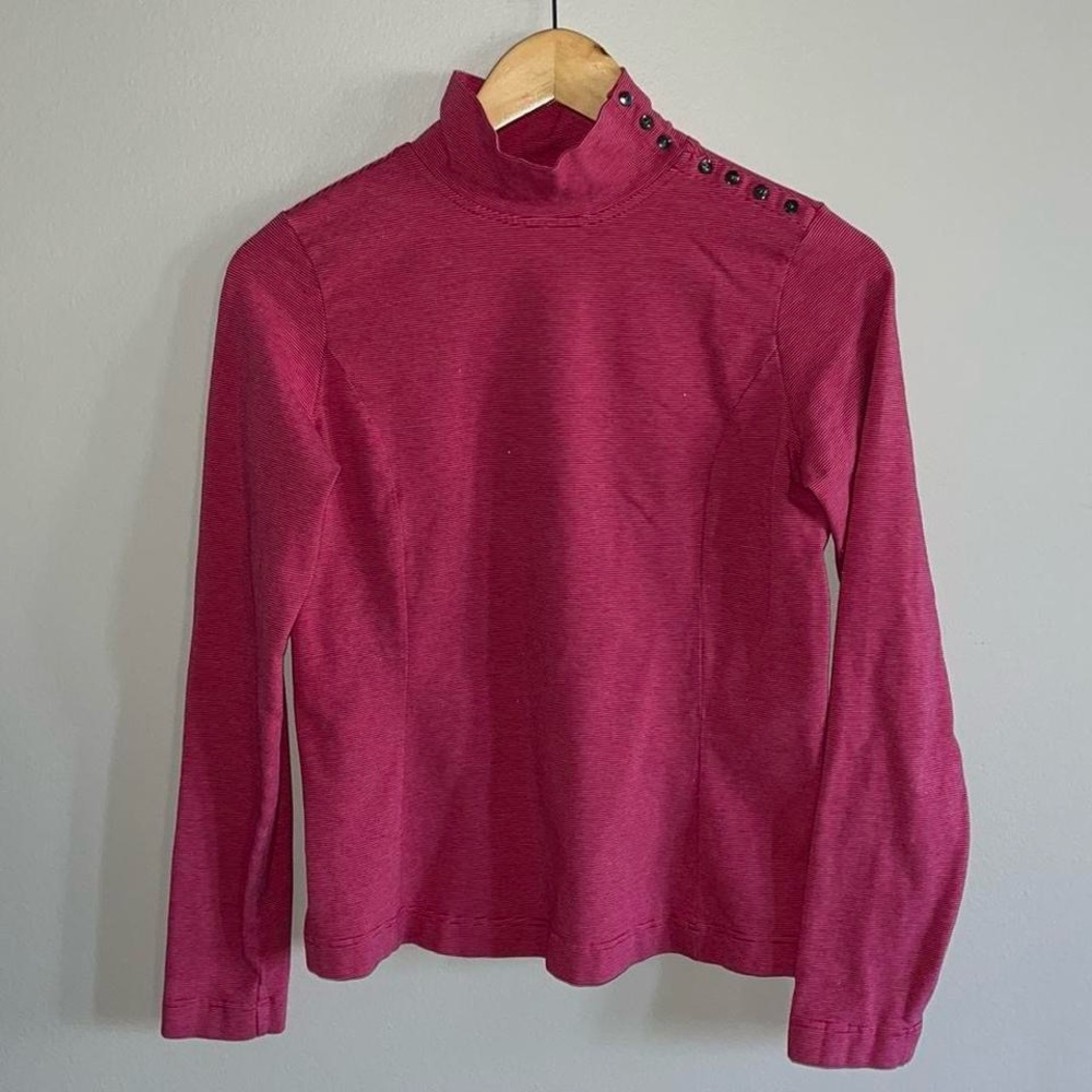 Eddie Bauer Turtleneck Striped Long Sleeve